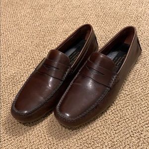 Brown Leather Driving Loafer